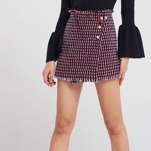 Storets Helen Tweed Wrap Skirt